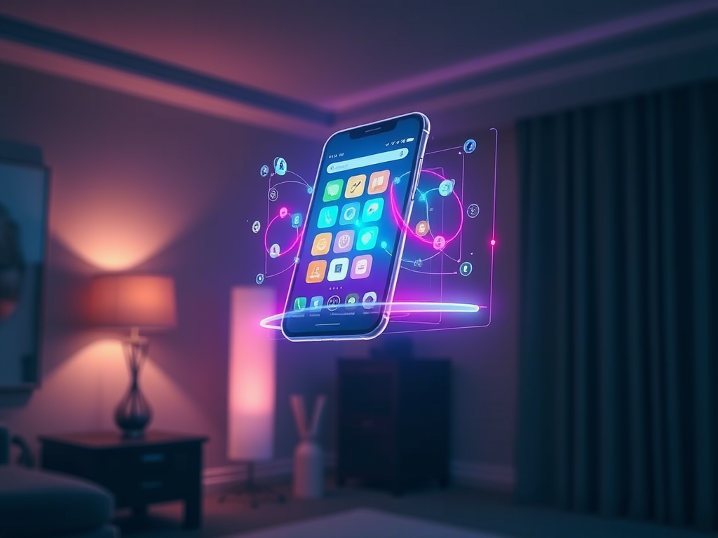 Holographic phone display